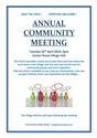 Annual Community Meeting - Save the Date 16.04.24